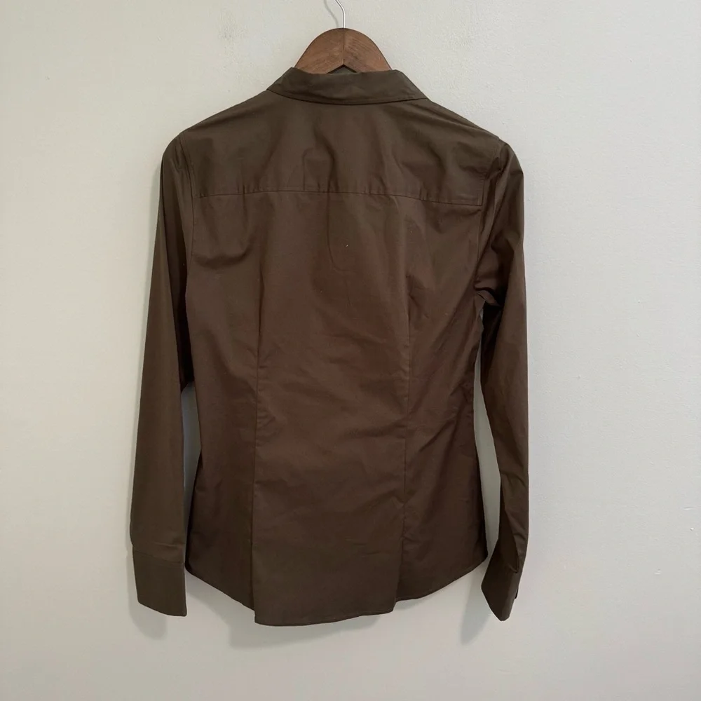 J. Crew NWT Stretch Perfect Olive Button Down Shirt